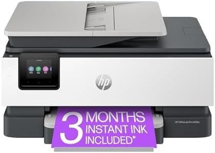 HP OfficeJet Pro 8125e Wireless All-in-One Color Inkjet Printer, Print, scan, Copy, ADF, Duplex Printing Best-for-Home Office, 3 Month Instant Ink Trial Included, AI-Enabled (405T6A)